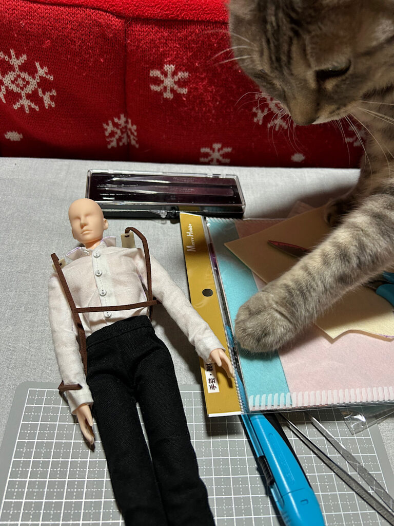 ドール制作中